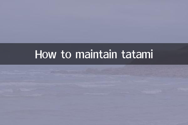 So pflegen Sie Tatami