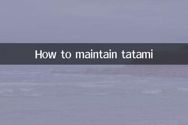 So pflegen Sie Tatami
