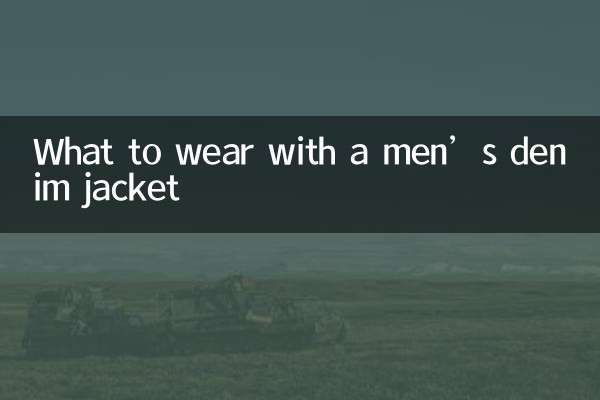 メンズデニムジャケットと合わせて何を着るべきか