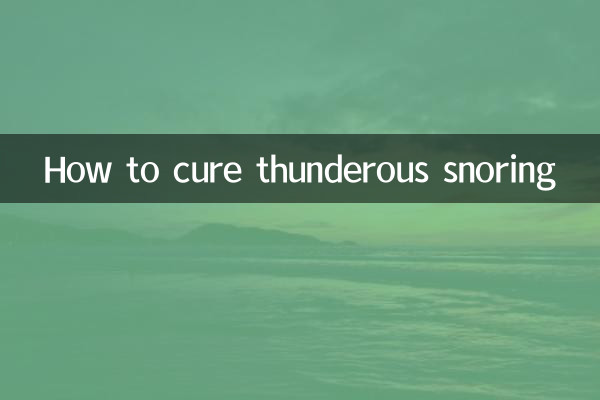 Como curar o ronco estrondoso
