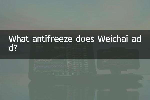 Welches Frostschutzmittel fügt Weichai hinzu?