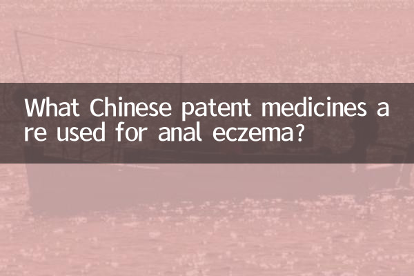 মলদ্বারের একজিমার জন্য কোন চীনা পেটেন্ট ওষুধ ব্যবহার করা হয়?