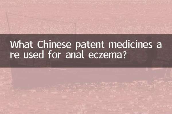 Quali medicinali brevettati cinesi vengono utilizzati per l'eczema anale?