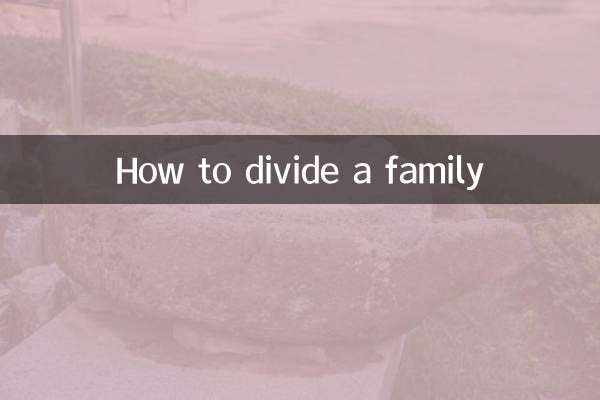 چگونه یک خانواده را تقسیم کنیم