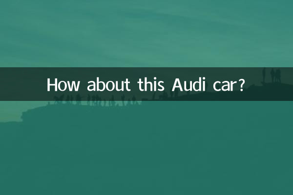 Que tal este carro Audi?