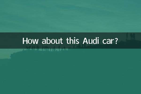 このアウディ車はどうでしょうか？