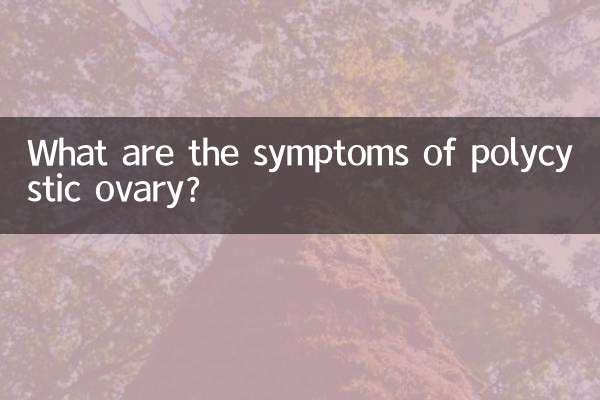 Was sind die Symptome eines polyzystischen Eierstocks?