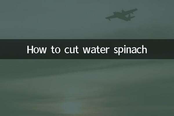 Como cortar espinafre aquático
