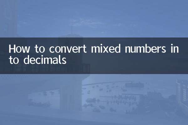 Como converter números mistos em decimais