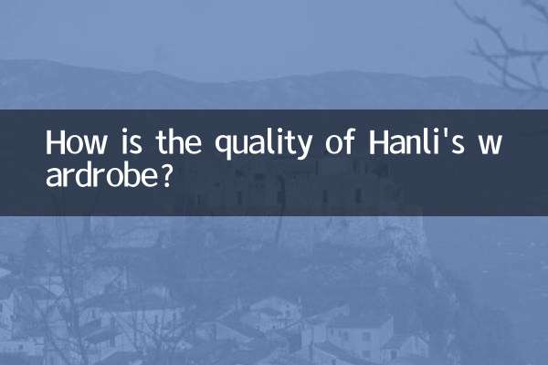 Como está a qualidade do guarda-roupa de Hanli?