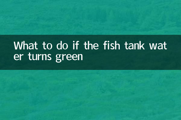 اگر آب مخزن ماهی سبز شد چه باید کرد؟