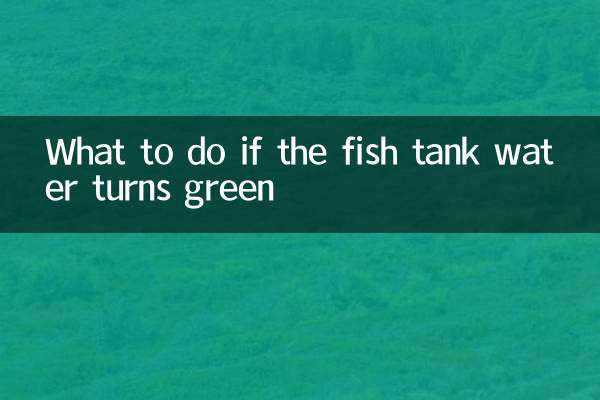 अगर फिश टैंक का पानी हरा हो जाए तो क्या करें?