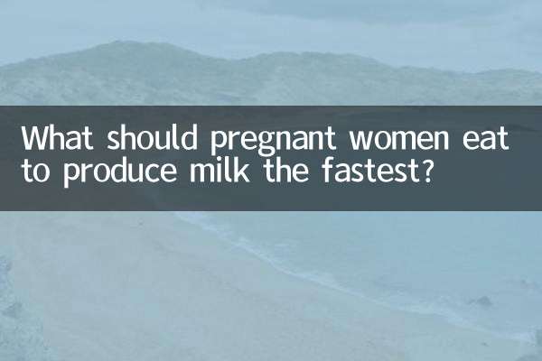 O que as mulheres grávidas devem comer para produzir leite mais rapidamente?