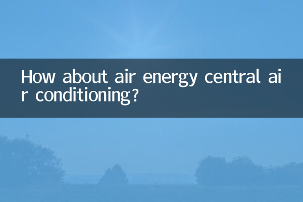 Che ne dici dell'aria condizionata centralizzata Air Energy?