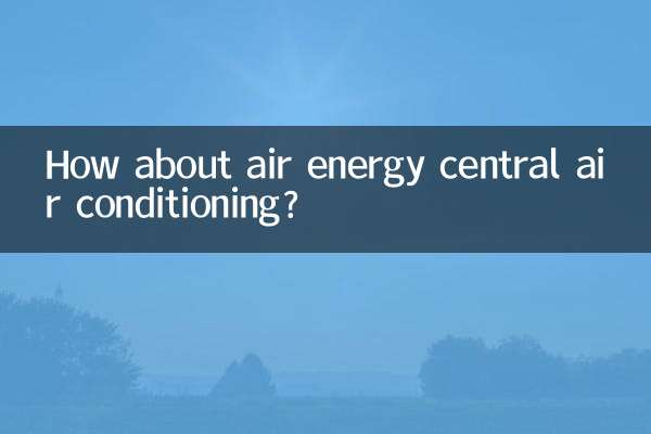 Che ne dici dell'aria condizionata centralizzata Air Energy?