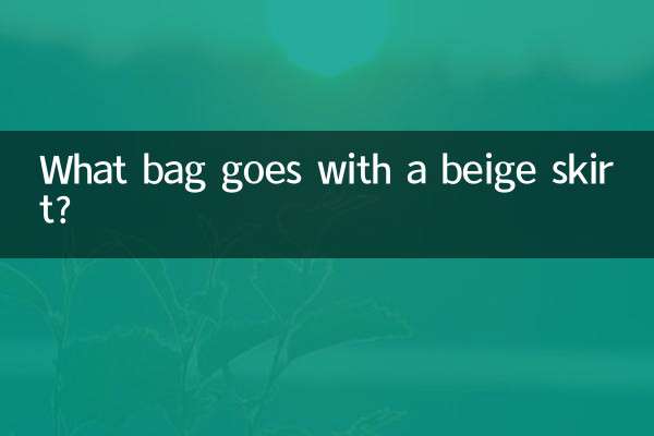What bag goes with a beige skirt?