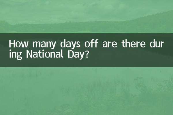 How many days off are there during National Day?