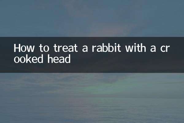 ایک خرگوش کے ساتھ ٹیڑھی سر کے ساتھ سلوک کیسے کریں