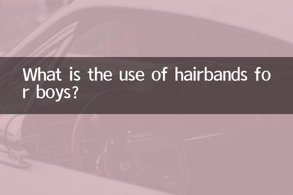 男生带发带有什么用