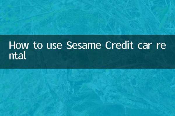 セサミクレジットレンタカーの使い方