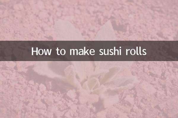 Comment faire des rouleaux de sushi