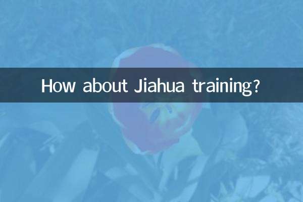 जियाहुआ प्रशिक्षण के बारे में क्या ख्याल है?