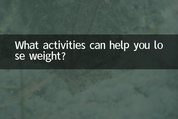 Que atividades podem ajudá-lo a perder peso?