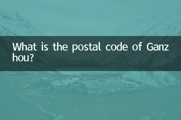 Qual è il codice postale di Ganzhou?