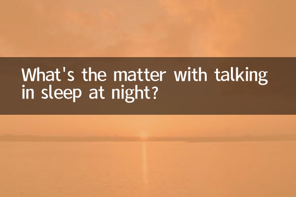 夜中に寝言を言うのはどうなるのでしょうか?