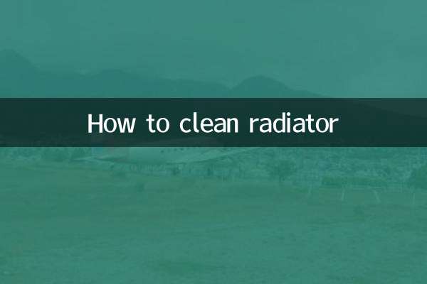 How to clean radiator