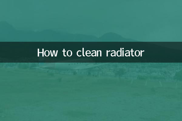 How to clean radiator