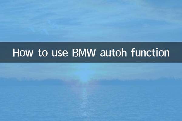 How to use BMW autoh function