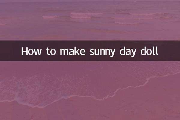 Cómo hacer una muñeca de día soleado.