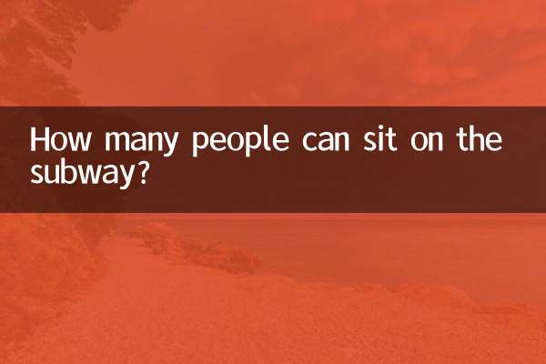 Quante persone possono sedersi nella metropolitana?