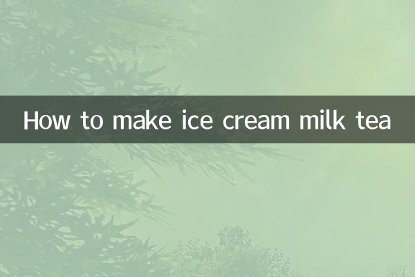 Come preparare il tè al latte con gelato