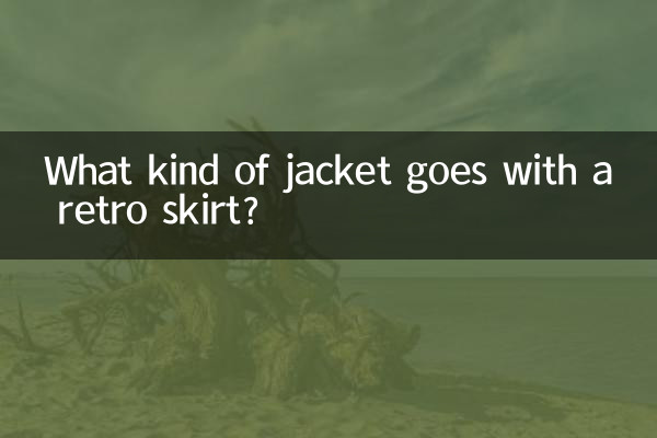 Que tipo de jaqueta combina com saia retrô?