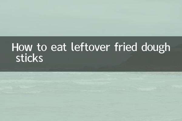 Wie man übrig gebliebene frittierte Teigstangen isst