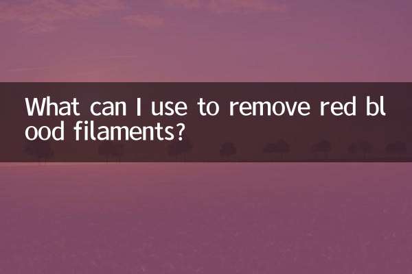 Womit kann ich rote Blutfäden entfernen?