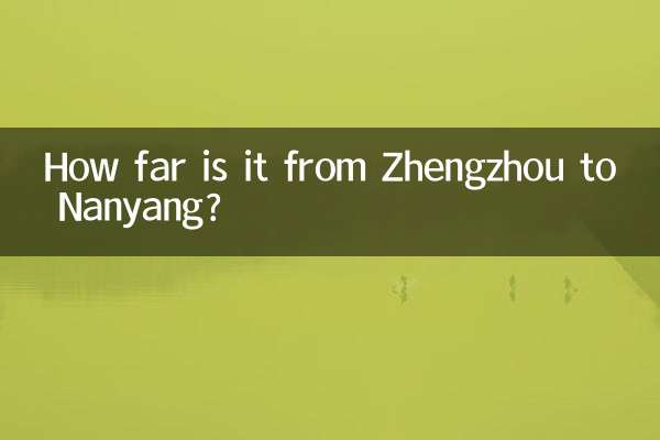 ঝেংঝো থেকে নানয়াং কত দূরে?