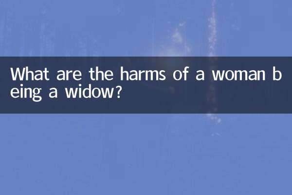 Was schadet es, wenn eine Frau Witwe ist?