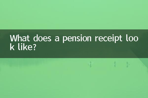 養老金收據是什麼樣的