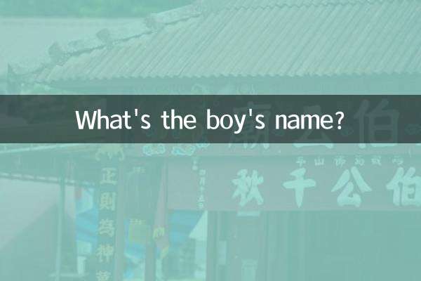 高起什么名字男孩名字