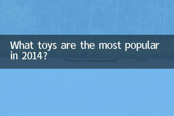 2014년에 가장 인기 있는 장난감은 무엇입니까?