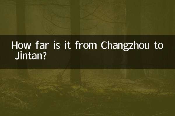 فاصله چانگژو تا جینتان چقدر است؟