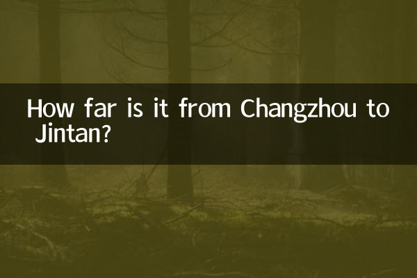 فاصله چانگژو تا جینتان چقدر است؟