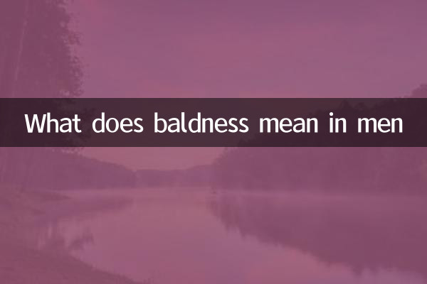 O que significa calvície nos homens