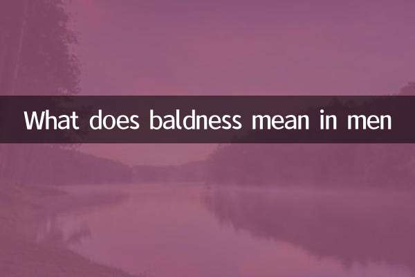 O que significa calvície nos homens