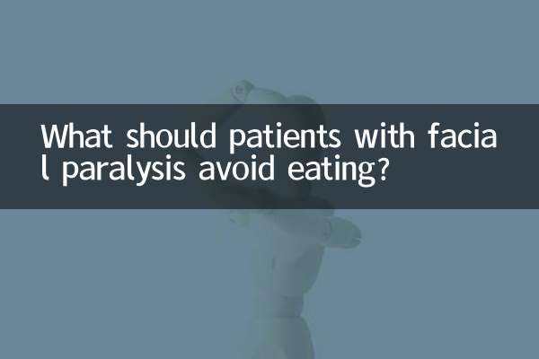بیماران فلج صورت از خوردن چه چیزهایی باید اجتناب کنند؟