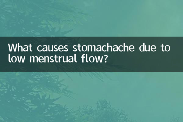 ما الذي يسبب آلام المعدة بسبب انخفاض تدفق الدورة الشهرية؟