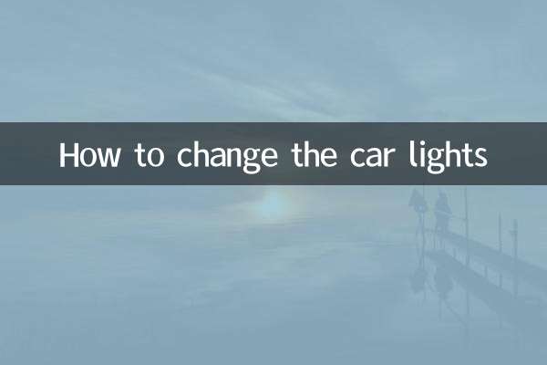 Cómo cambiar las luces del auto